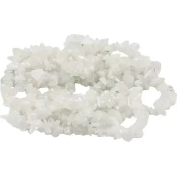 Materiál na výrobu šperku Měsíční kámen, vrtané zlomky – návlek