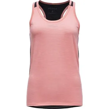 Dámské tílko Devold RUNNING MERINO 130 TANK L Růžová, Černá
