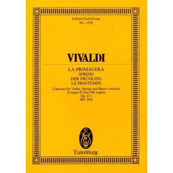 Antonio Vivaldi: The Four Seasons Op. 8 No. 1 RV 269 / PV 241 - Spring (noty, partitura)
