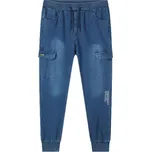 CHLAPECKÉ RIFLOVÉ tepláky modré Kugo CK0936