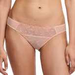 Slipové kalhotky z dvoubarevného vyšívaného tylu White nights broskvová 40