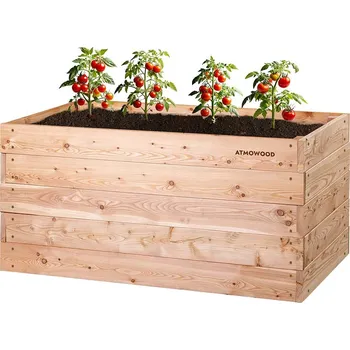 Vyvýšený záhon Modřínový vyvýšený záhon 150 x 80 x 70 cm