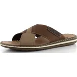 Rieker pánské pantofle s kříženými pásky hnědé 21088-25 - 42 | P691736