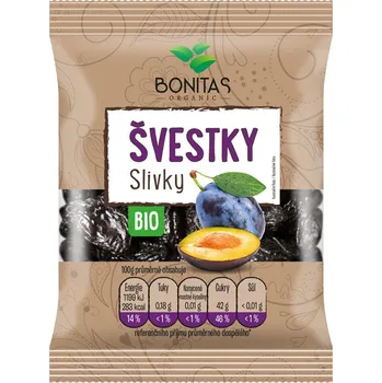 Sušená potravina Bonitas BIO Švestky sušené vypeckované
