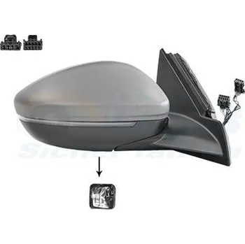 Auto zrcátko Vnější zpětné zrcátko VAN WEZEL 4043818