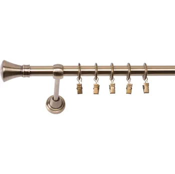 Garnýž Jednořadá Garnýž Monaco 19 mm starožitné zlato 120 cm