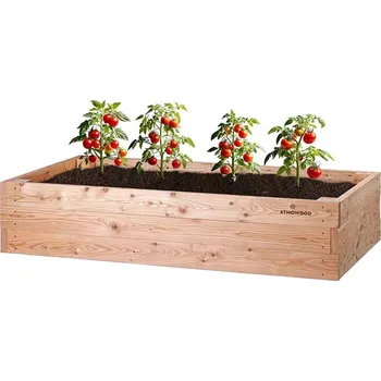 Vyvýšený záhon Modřínový vyvýšený záhon 200 x 100 x 42 cm