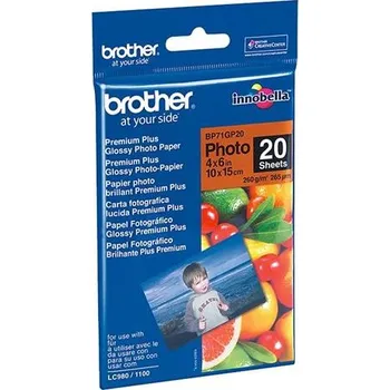Brother BP71GP20 fotopapír 10x15cm lesklý, 20 listů, 260g