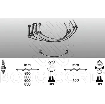 Auto elektroinstalace Zapalovací kabely BO 7150