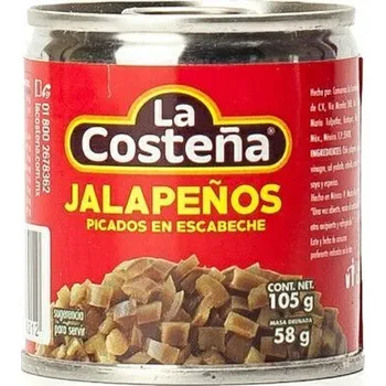 Koření La Costeña Jalapeños krájené 105 g Nakrájené zelené jalapeño Nakrájené zelené jalapeño