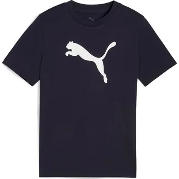 Dětské Tričko s krátkým rukávem PUMA ESS CAT LOGO TEE B 68490716 – Tmavě modrá 128