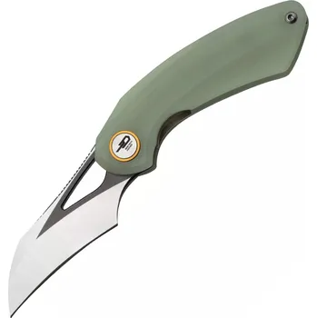 kapesní nůž Bestech BIHAI 14C28N Šedý DLC stonewash+Satin G10 Jade BG53F
