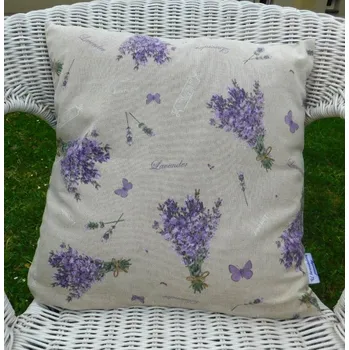 Povlak na dekorativní polštářek Povlak na polštářek SVAZKY LEVANDULÍ
