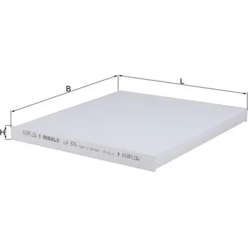 Kabinový filtr Filtr, vzduch v interiéru MAHLE LA 876
