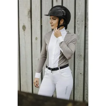 Dámská závodní košile Equithéme S/S 2025 Julie, krémová - vel. S