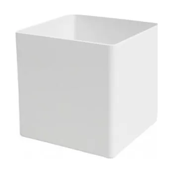 Květináč Plastový obal na květináč OSLO, rozměr 10.5 x 10.5 cm, bílý