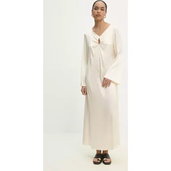 Dámské šaty Šaty Answear.LAB béžová barva, maxi d793240300.id 01X, vel. S