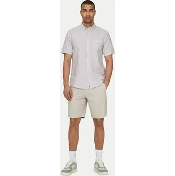 Pánské kraťasy Only & Sons Šortky z materiálu Leo 22028301 Béžová Regular Fit M