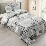 Jahu Francouzské 3 dílné povlečení mikroplyš MANHATTAN (220x200, 2ks 70x90cm)