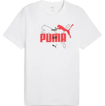 Pánské tričko Pánské Tričko s krátkým rukávem PUMA ESS LOGO LAB SUMMER TEE 68467102 – Bílá L
