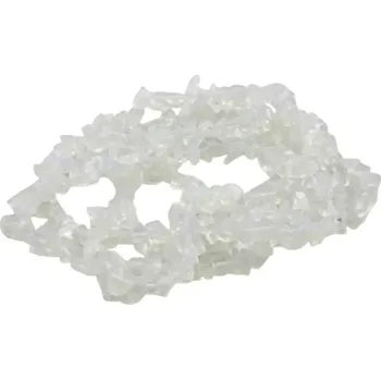 Materiál na výrobu šperku Opalit, vrtané zlomky – 20 cm návleku