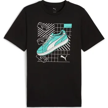 Pánské Tričko s krátkým rukávem PUMA GRAPHICS SNEAKER TEE 68483001 – Černá XS