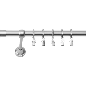 Garnýž Jednořadá Garnýž Luna 19 mm matný chrom 400 cm