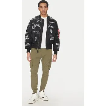 Pánský bomber Alpha Industries Bunda bomber MA-1 Peace 156136 Černá Regular Fit S