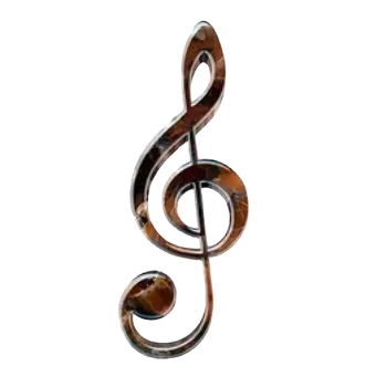 Nažehlovací obrázek - houslový klíč (3,15 x 8,0 cm)