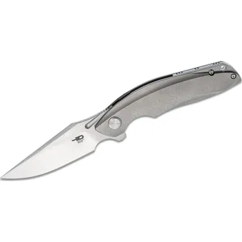 kapesní nůž Bestech GHOST S35VN, Stone Wash+Flat Satin, Titan, Šedá BT1905A