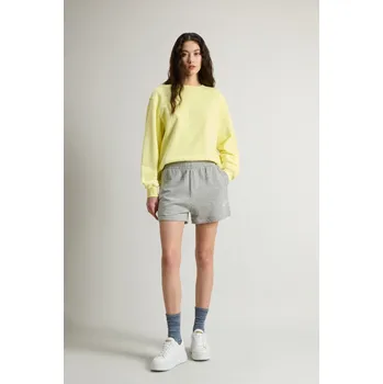 Dámské kraťasy TEPLÁKOVÉ ŠORTKY WOOLRICH MOULINE' FLEECE SHORT MEDIUM GREY