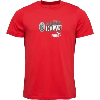 Pánské tričko Pánské triko Puma AC MILAN NRGY TEE L Červená, Mix