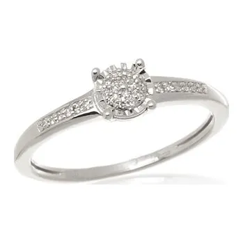 Prsten Prsten z bílého zlata s diamanty L'Amour Diamonds CR8100W + dárek zdarma