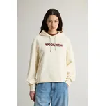 MIKINA WOOLRICH CLASSIC FLEECE HOODIE WHITE