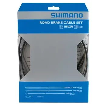 Lanko pro jízdní kolo Shimano Brzdový set Shimano DURA-ACE, SLR bowdeny + lanka barva černá