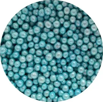 Dětské navlékací korálky Cukrovo-rýžové perly modře perleťové 5mm 1kg - I LOVE CAKES