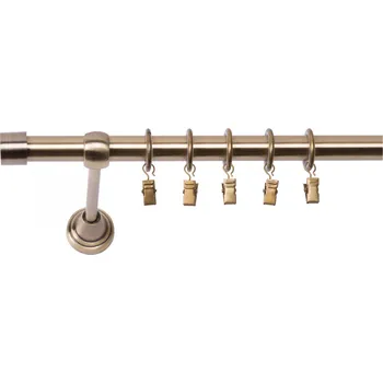 Jednořadá Garnýž Luna 19 mm starožitné zlato 260 cm