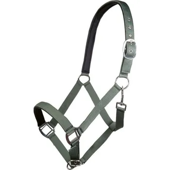 Jezdectví HKM Ohlávka polstrovaná Charming HKM, smokey green EXTRA FULL