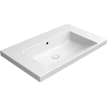 Umyvadlo GSI NORM keramické umyvadlo 80x50cm, bez otvoru, bílá ExtraGlaze