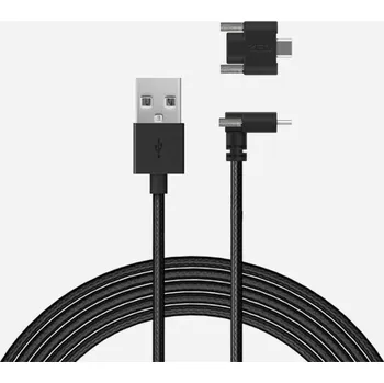 Datový kabel StereoLabs ZED 2i Pravoúhlý kabel USB 3.0 Type-C s dvojitým šroubovacím uzávěrem, 3 m
