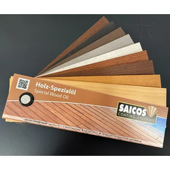 Olej na dřevo Saicos SPECIÁLNÍ OLEJ NA DŘEVO - vzorník VELKÝ + dárek k objednávce nad 1000Kč