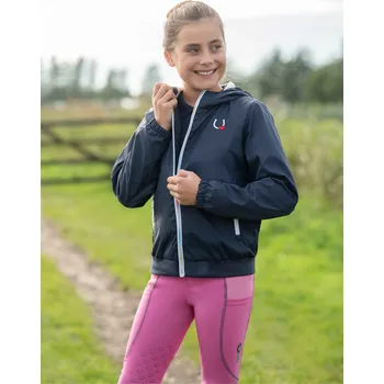 Jezdecké oblečení HKM Dětský bluson - tmavě modrý, 110/116