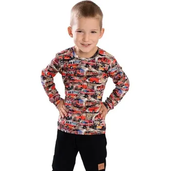 Chlapecké tričko Chlapecké triko Betty mode hasiči červené
