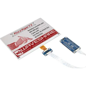 Elektronická stavebnice Waveshare 7,5" e-Paper displej (B) pro Raspberry Pi Pico