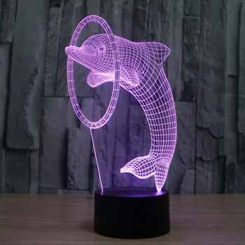 Gravírování LED lampa DELFÍN1