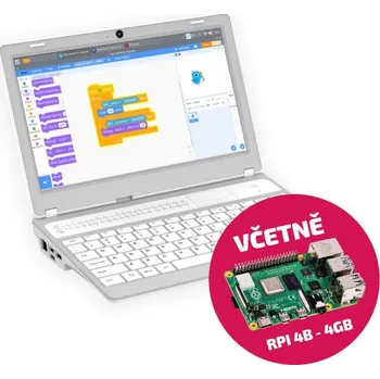 Stolní počítač CrowPi L, Raspberry Pi laptop - Basic kit, bílý