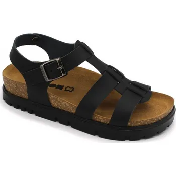 Dámská zdravotní obuv Dámské kožené sandály LEON 6300 - Černá Velikost: 39