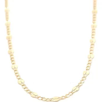 Řetízek Zlatý řetízek Figaro zdobený kávové zrno 1,50g