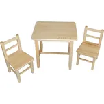 Dřevěný dětský stoleček s židličkami