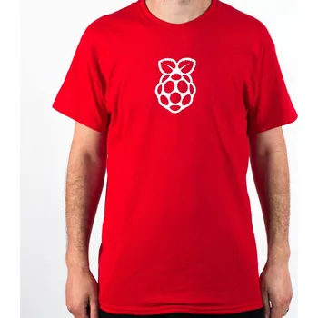 Pánské tričko Raspberry Pi pánské tričko červené - L